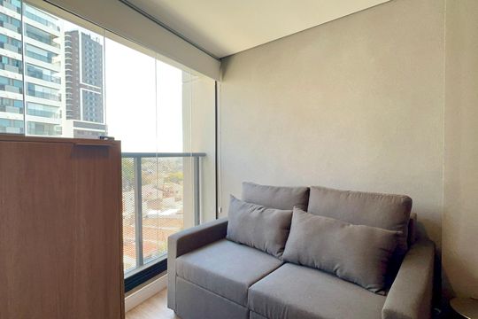 Varanda de kitnet/studio à venda com 1 quarto, 25m² em Pompeia, São Paulo