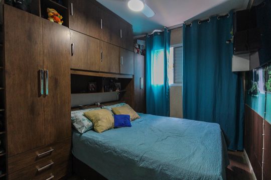 Quarto 2 de apartamento à venda com 2 quartos, 40m² em Vila Nova Curuca, São Paulo