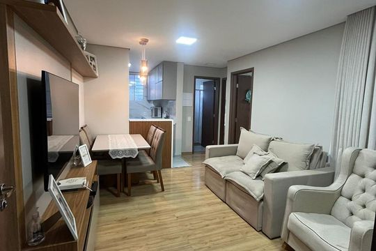 Sala de apartamento à venda com 2 quartos, 55m² em Juliana, Belo Horizonte