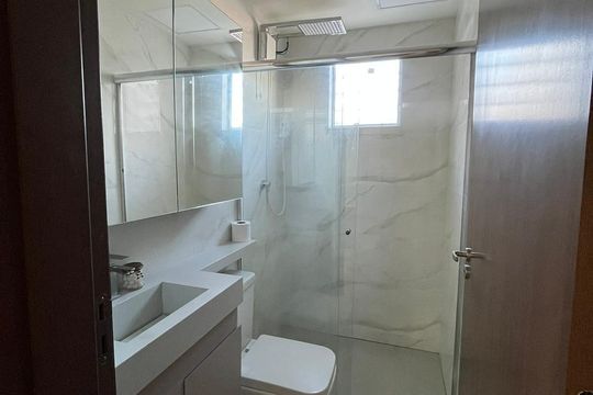 Banheiro Social de apartamento à venda com 2 quartos, 55m² em Juliana, Belo Horizonte