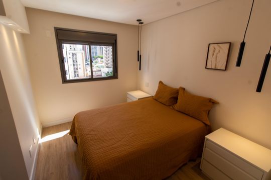 Suite de apartamento para alugar com 1 quarto, 40m² em Cambuí, Campinas