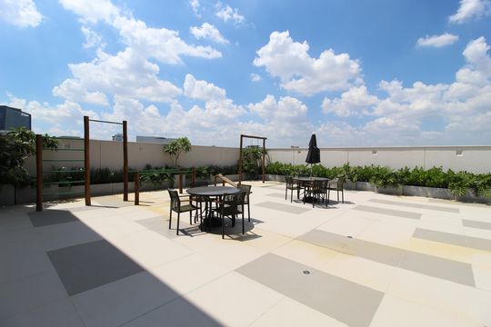 Área Comum - Solário de apartamento à venda com 1 quarto, 24m² em Vila Olímpia, São Paulo