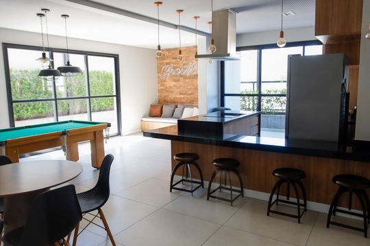 Área comum de kitnet/studio para alugar com 1 quarto, 37m² em Presidente Altino, Osasco