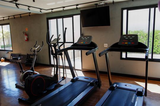 Área comum - Academia de kitnet/studio para alugar com 1 quarto, 37m² em Presidente Altino, Osasco