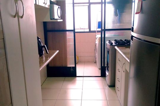 Cozinha de apartamento à venda com 2 quartos, 63m² em Gopoúva, Guarulhos