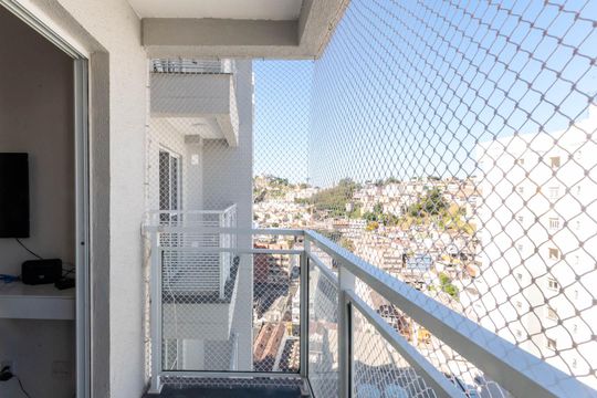 Varanda da Sala de apartamento para alugar com 2 quartos, 51m² em Santo Cristo, Rio de Janeiro
