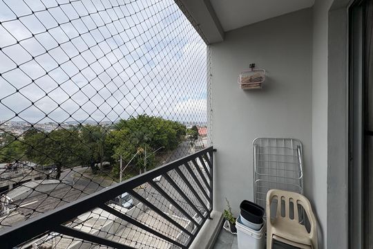 Sacada de apartamento à venda com 3 quartos, 72m² em Vila Bela Vista, Santo André