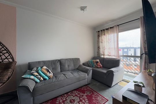 Sala de apartamento à venda com 3 quartos, 72m² em Vila Bela Vista, Santo André