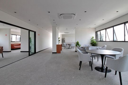 Área comum de kitnet/studio para alugar com 1 quarto, 21m² em Bela Vista, São Paulo