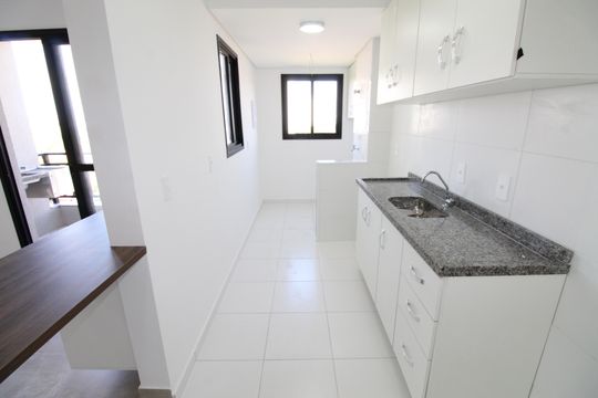 Cozinha de apartamento para alugar com 2 quartos, 54m² em Parque Industrial, São José dos Campos