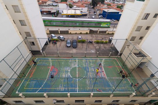 Área comum - Quadra de apartamento à venda com 2 quartos, 98m² em São Bernardo, Campinas