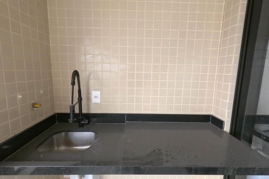 Varanda de apartamento para alugar com 2 quartos, 65m² em Ponta da Praia, Santos