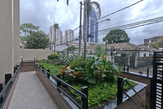 Área comum de apartamento para alugar com 2 quartos, 65m² em Ponta da Praia, Santos