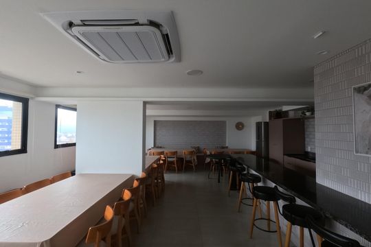 Área comum de apartamento para alugar com 2 quartos, 65m² em Ponta da Praia, Santos