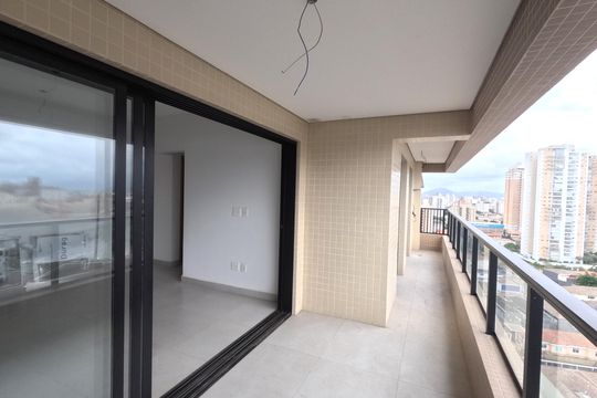 Varanda de apartamento para alugar com 2 quartos, 65m² em Ponta da Praia, Santos
