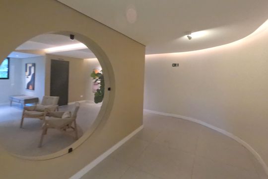 Área comum de apartamento para alugar com 2 quartos, 65m² em Ponta da Praia, Santos