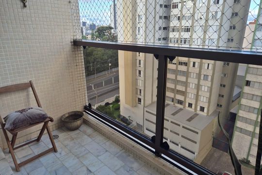 Varanda da Sala de apartamento à venda com 3 quartos, 92m² em Rebouças, Curitiba