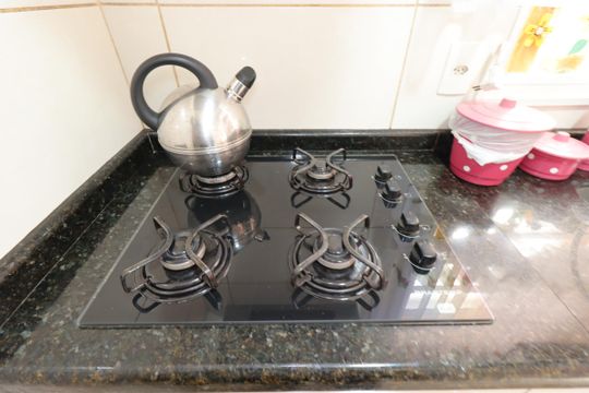 Cozinha - Cooktop de apartamento à venda com 2 quartos, 56m² em Parque Oratório, Santo André