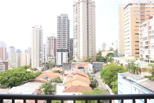 Varanda da Sala de apartamento à venda com 1 quarto, 21m² em Perdizes, São Paulo