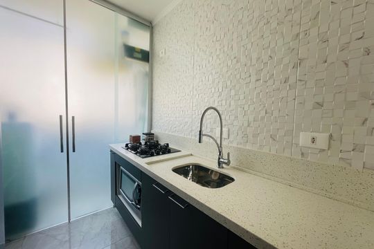 Cozinha de apartamento à venda com 2 quartos, 58m² em Centro, Guarulhos