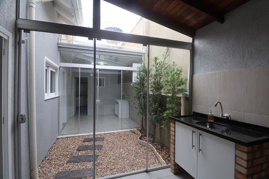 Área comum - Churrasqueira de casa à venda com 4 quartos, 285m² em Nossa Senhora das Gracas, Canoas