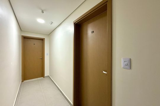 Hall Apartamento  de apartamento à venda com 1 quarto, 35m² em Santo Amaro, São Paulo