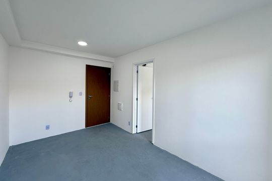 Sala  de apartamento à venda com 1 quarto, 35m² em Santo Amaro, São Paulo