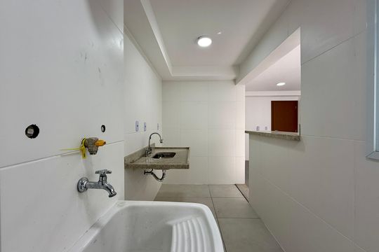 Área de Serviço de apartamento à venda com 1 quarto, 43m² em Santo Amaro, São Paulo