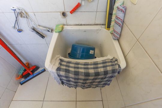 Área de serviço de apartamento à venda com 2 quartos, 45m² em Conceição, Diadema