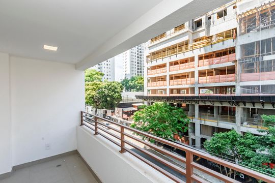 Varanda de kitnet/studio à venda com 1 quarto, 34m² em Santo Amaro, São Paulo