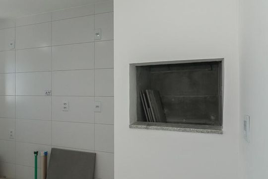 Cozinha de apartamento para alugar com 2 quartos, 60m² em Jardim Sabará, Porto Alegre
