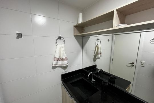 Banheiro de apartamento à venda com 2 quartos, 57m² em Lauzane Paulista, São Paulo
