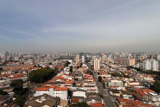 Vista da Varanda da Suíte 3 de apartamento para alugar com 3 quartos, 124m² em Vila Scarpelli, Santo André