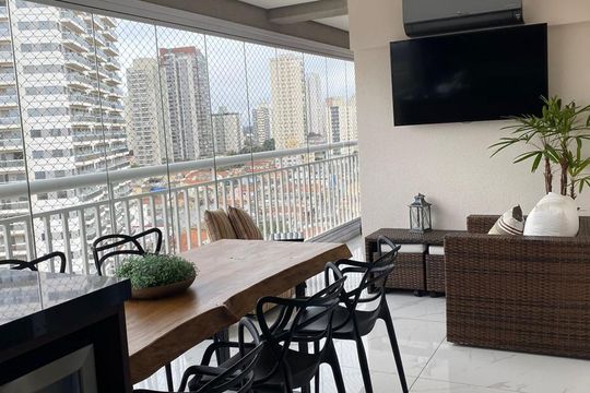 Varanda gourmet de apartamento à venda com 3 quartos, 127m² em Cursino, São Paulo