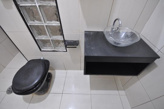 Banheiro de casa para alugar com 1 quarto, 75m² em Parque Edu Chaves, São Paulo