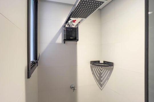 Banheiro do quarto de apartamento à venda com 1 quarto, 50m² em Vila Dom Pedro I, São Paulo