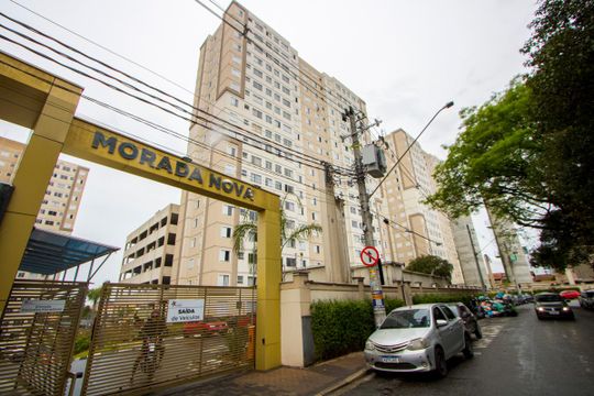 Fachada do condomínio de apartamento para alugar com 2 quartos, 44m² em Parque Sao Vicente, Mauá