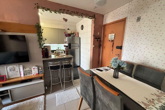 Sala de apartamento à venda com 2 quartos, 58m² em Vila Rosa, Novo Hamburgo