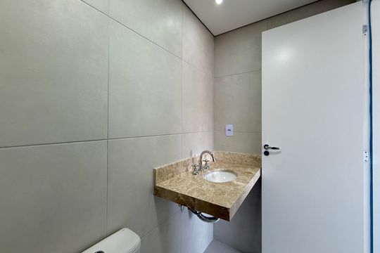 Banheiro Suíte de apartamento à venda com 1 quarto, 35m² em Santo Amaro, São Paulo