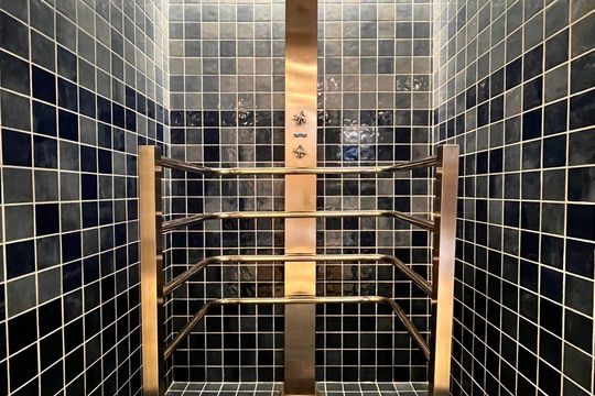 Área comum - Chuveiro de apartamento à venda com 1 quarto, 46m² em Centro, Campinas