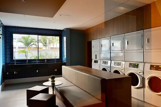 Area Comum - Lavanderia de apartamento à venda com 1 quarto, 46m² em Centro, Campinas