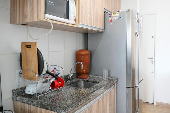 Cozinha de apartamento à venda com 2 quartos, 57m² em Vila da Saúde, São Paulo