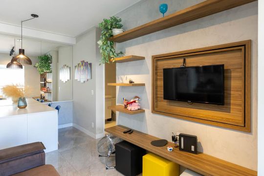 Sala de apartamento para alugar com 1 quarto, 42m² em Santa Ifigênia, São Paulo