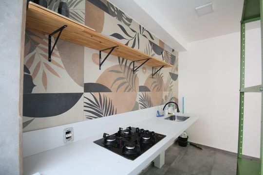 Cozinha de apartamento para alugar com 2 quartos, 44m² em Jardim Maria Duarte, São Paulo