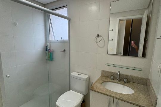 Banheiro de casa de condomínio à venda com 3 quartos, 86m² em Paraíso, Santo André