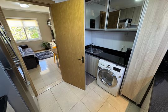 Cozinha de apartamento à venda com 2 quartos, 62m² em São Jorge, Novo Hamburgo