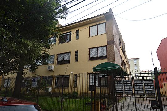 Fachada do bloco de apartamento à venda com 1 quarto, 41m² em Morro Santana, Porto Alegre