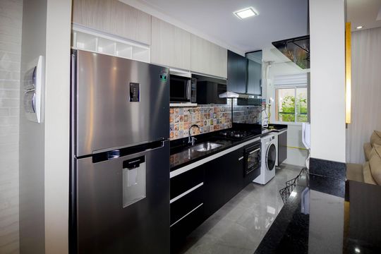 Cozinha de apartamento à venda com 2 quartos, 70m² em Vila Ivone, São Paulo