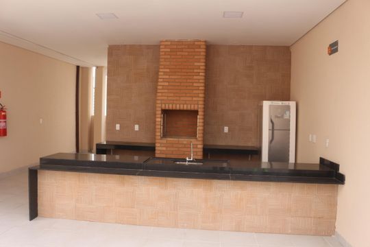 Área comum - Churrasqueira de apartamento para alugar com 2 quartos, 34m² em Vila Palmares, Santo André