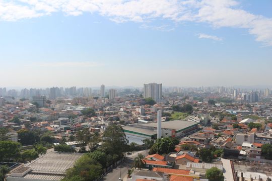 Vista da Sala de apartamento para alugar com 2 quartos, 34m² em Vila Palmares, Santo André